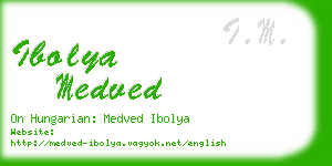 ibolya medved business card
